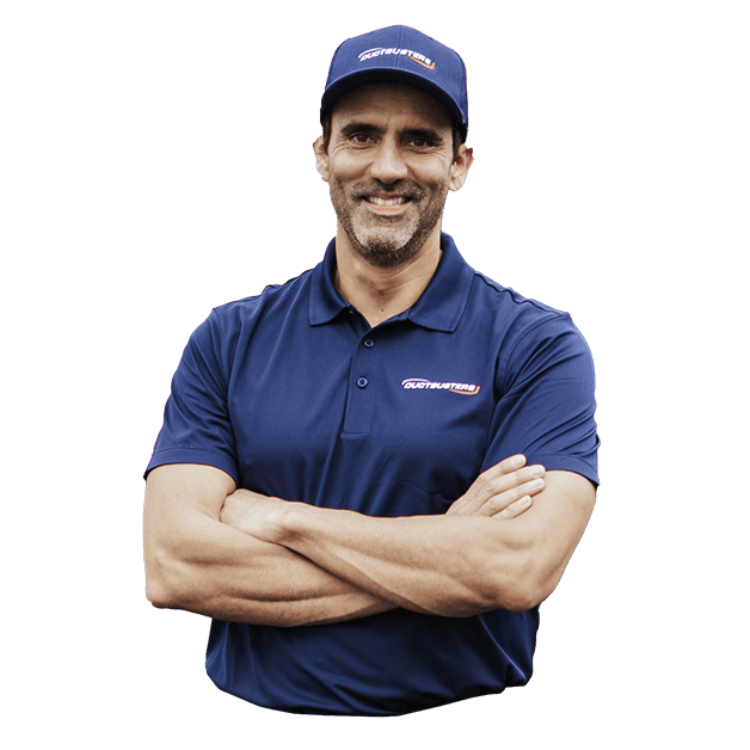 Air duct cleaning technician