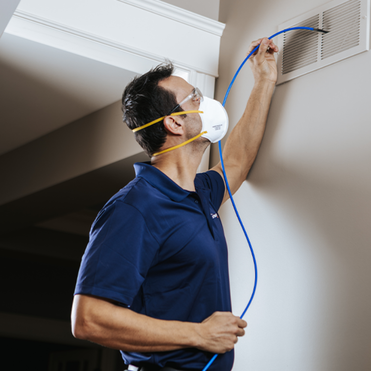 Residential HVAC system and duct cleaning