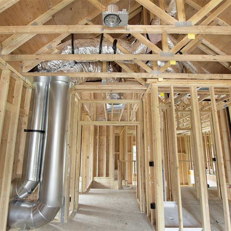 Residential HVAC system in a home
