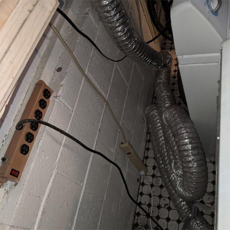 Dryer vent routing